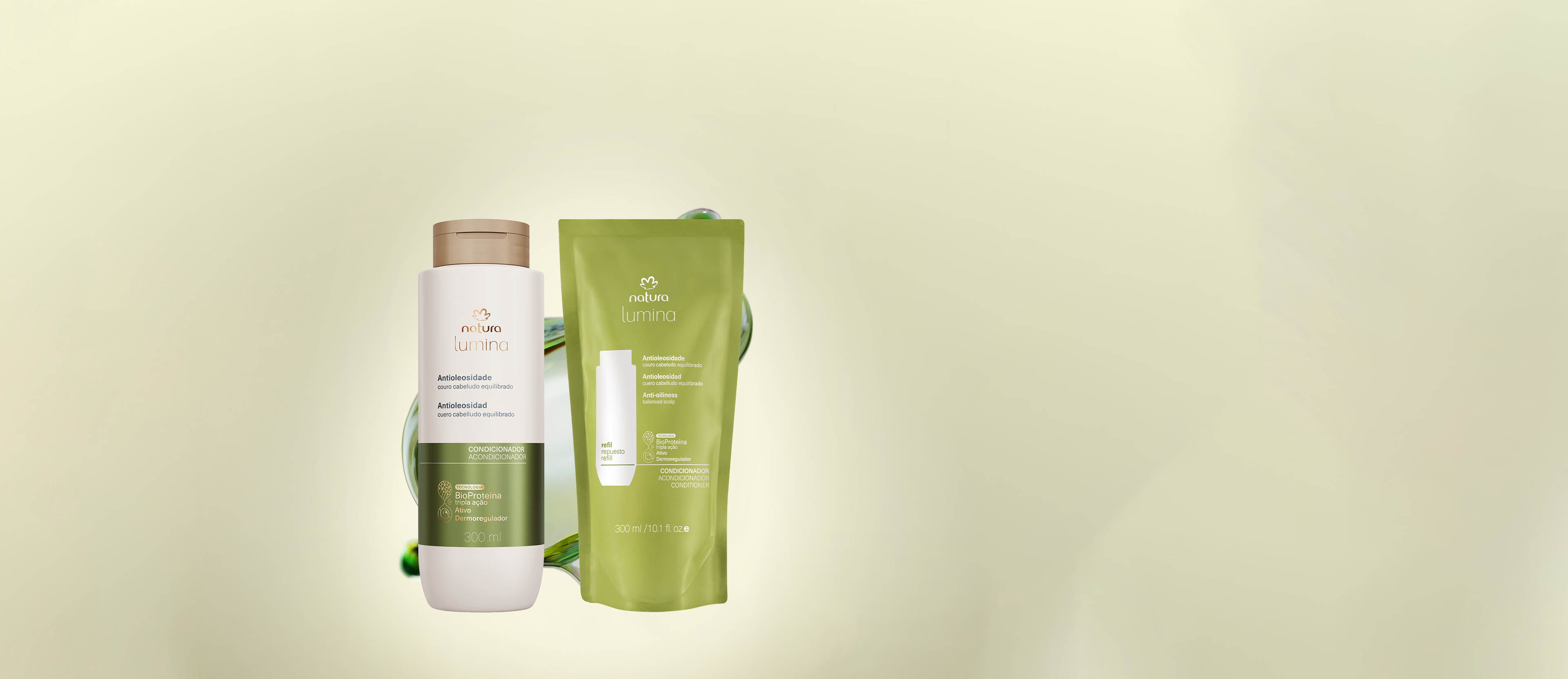 Kit Condicionador com Refil Lumina Antioleosidade