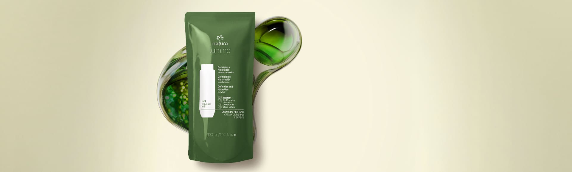 Refil Creme de Pentear para Definição e Hidratação de Cabelos Cacheados