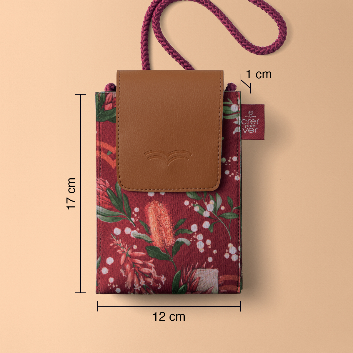 Bolsa Tiracolo com Porta-celular Crer para Ver