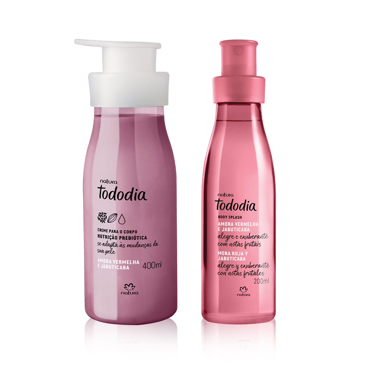 Kit Tododia Amora Vermelha e Jabuticaba com Hidratante e Body Splash (2 produtos) Kit Tododia Amora Vermelha e Jabuticaba com Hidratante e Body Splash (2 produtos)