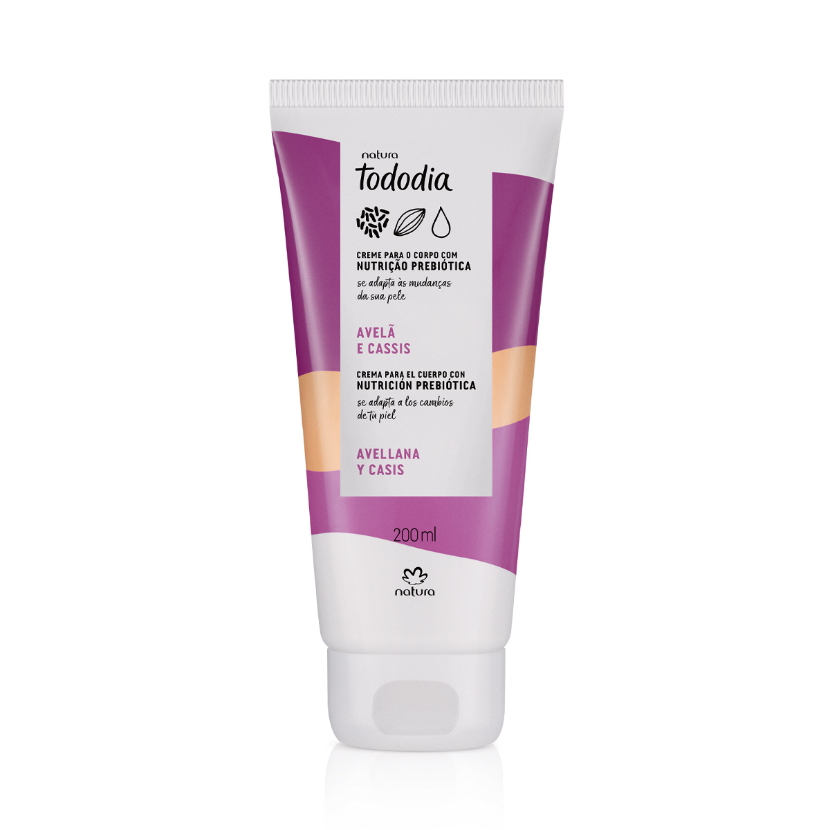 Creme Desodorante Nutritivo para o Corpo Tododia Avelã e Cassis