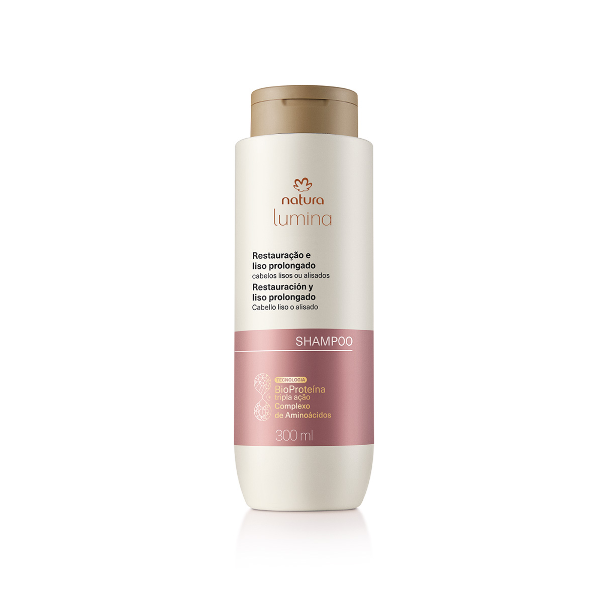 Shampoo Lumina Restaurador para Restauração e Liso Prolongado 300 ml Shampoo Lumina Restaurador para Restauração e Liso Prolongado 300 ml