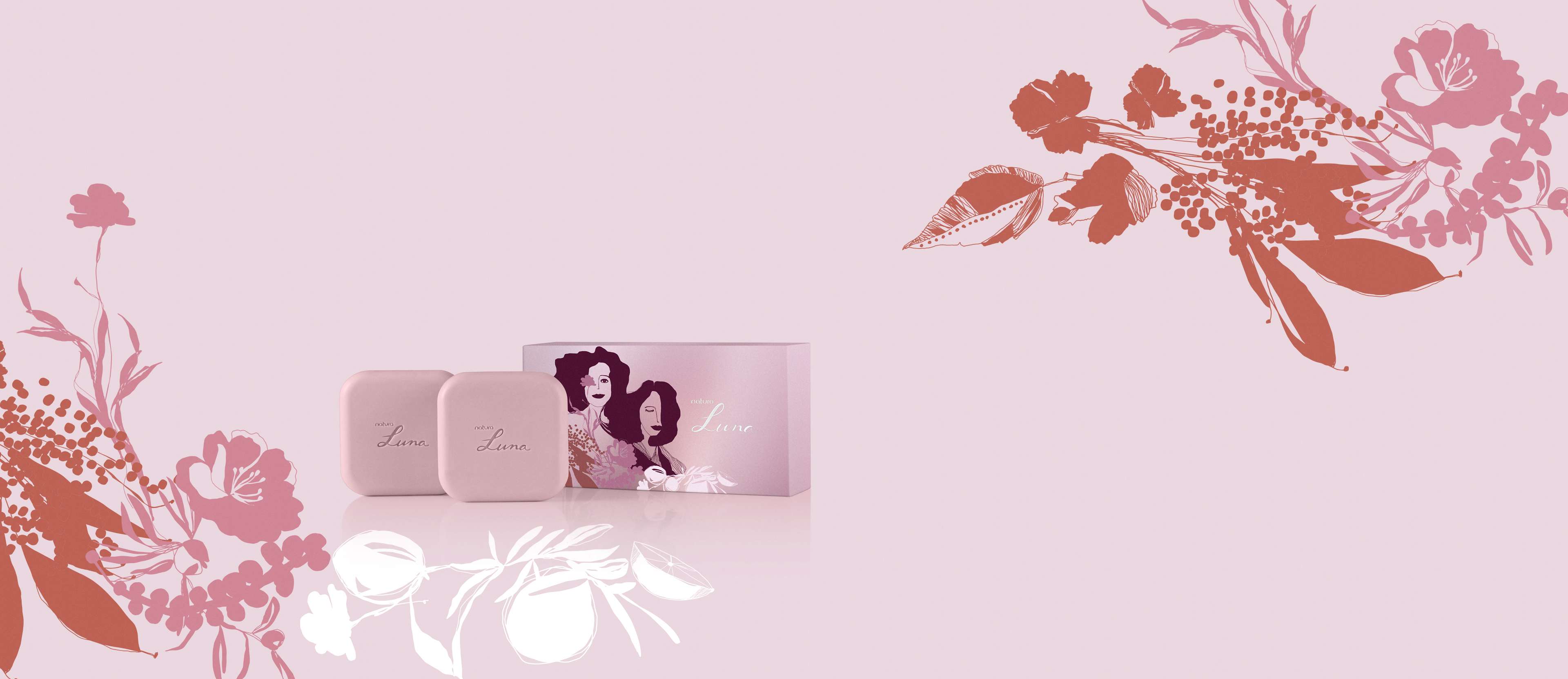 Sabonete em Barra Puro Vegetal Luna (2 unidades)