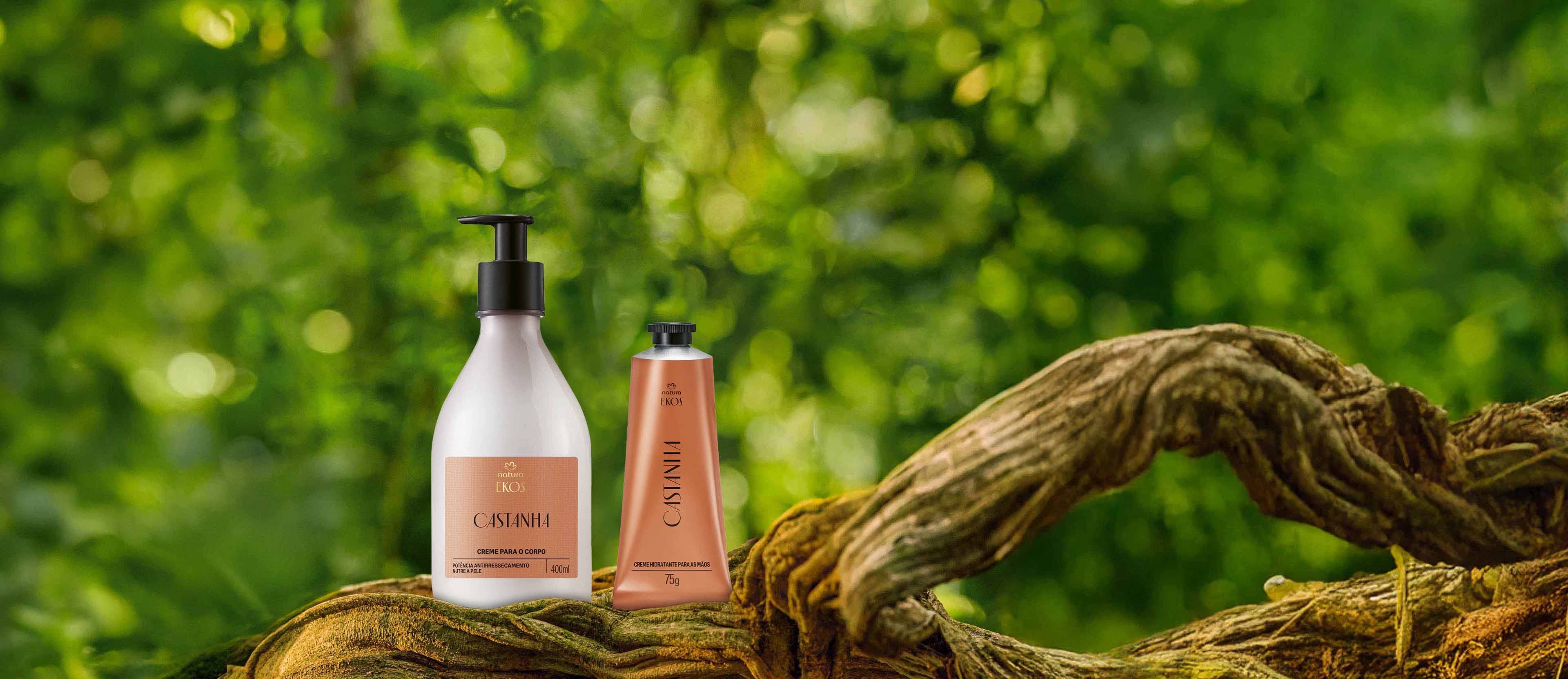 Kit Ekos Castanha Creme para o Corpo e Mãos