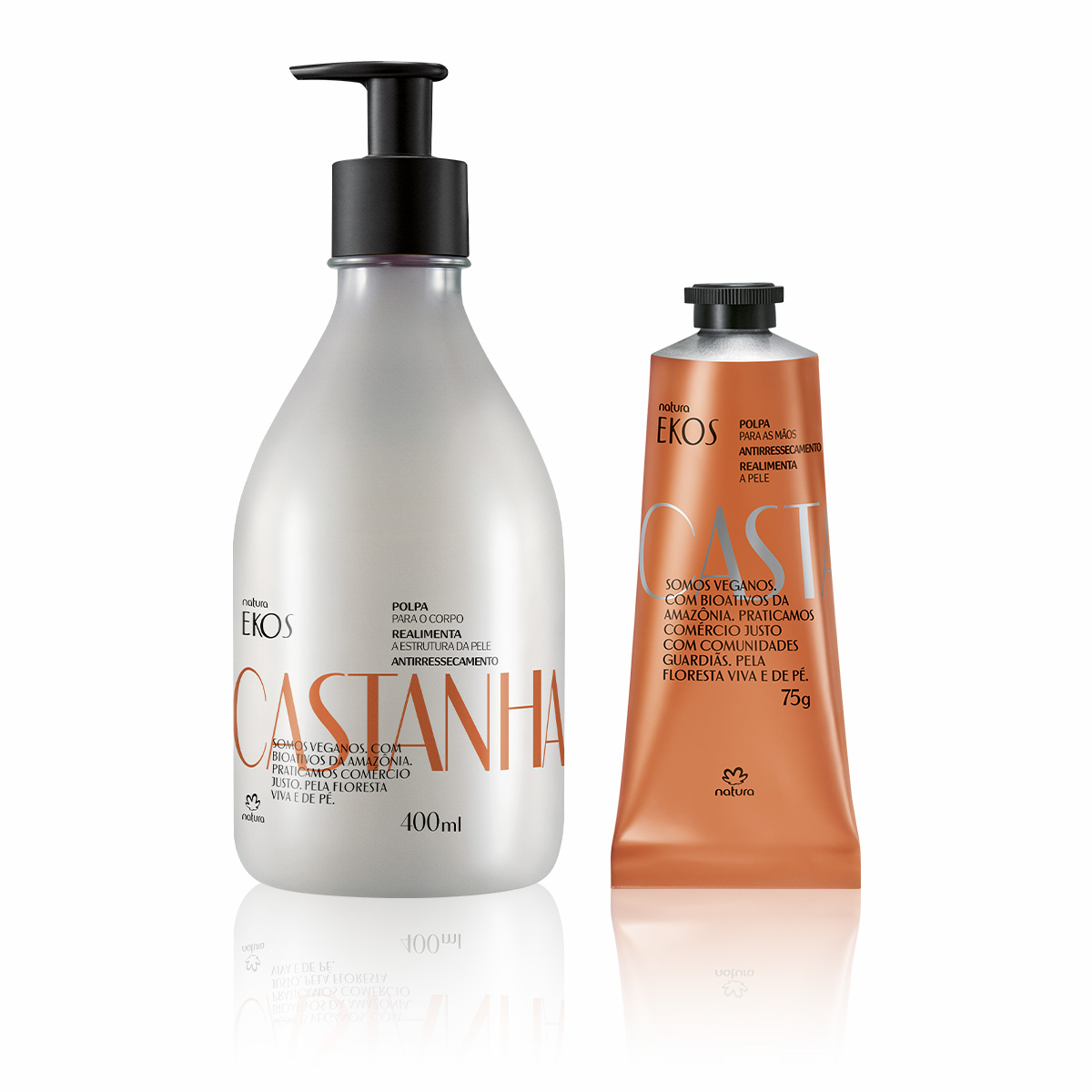 Kit Ekos Castanha Hidratante Corpo e Mãos (2 produtos)