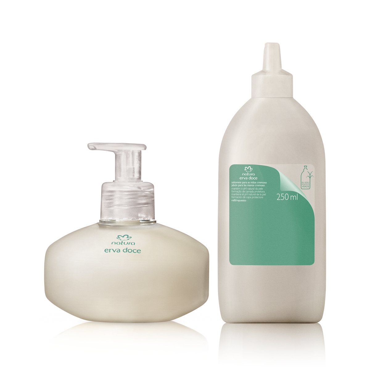 Kit Sabonete Cremoso para as Mãos Erva Doce com Refil (2 produtos) Kit Sabonete Cremoso para as Mãos Erva Doce com Refil (2 produtos)