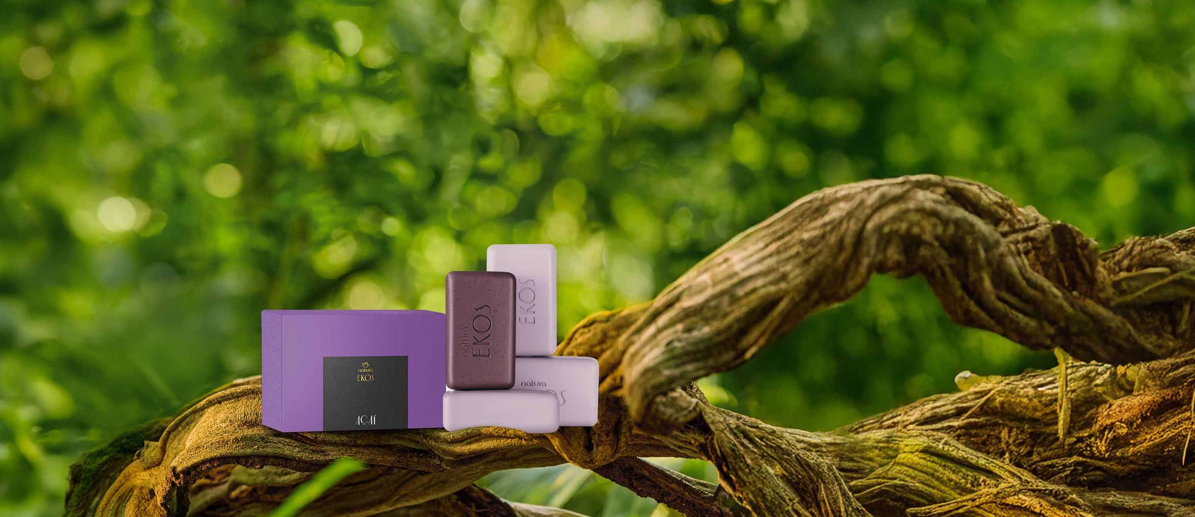 Sabonete em Barra Puro Vegetal Ekos Açaí (4 unidades)