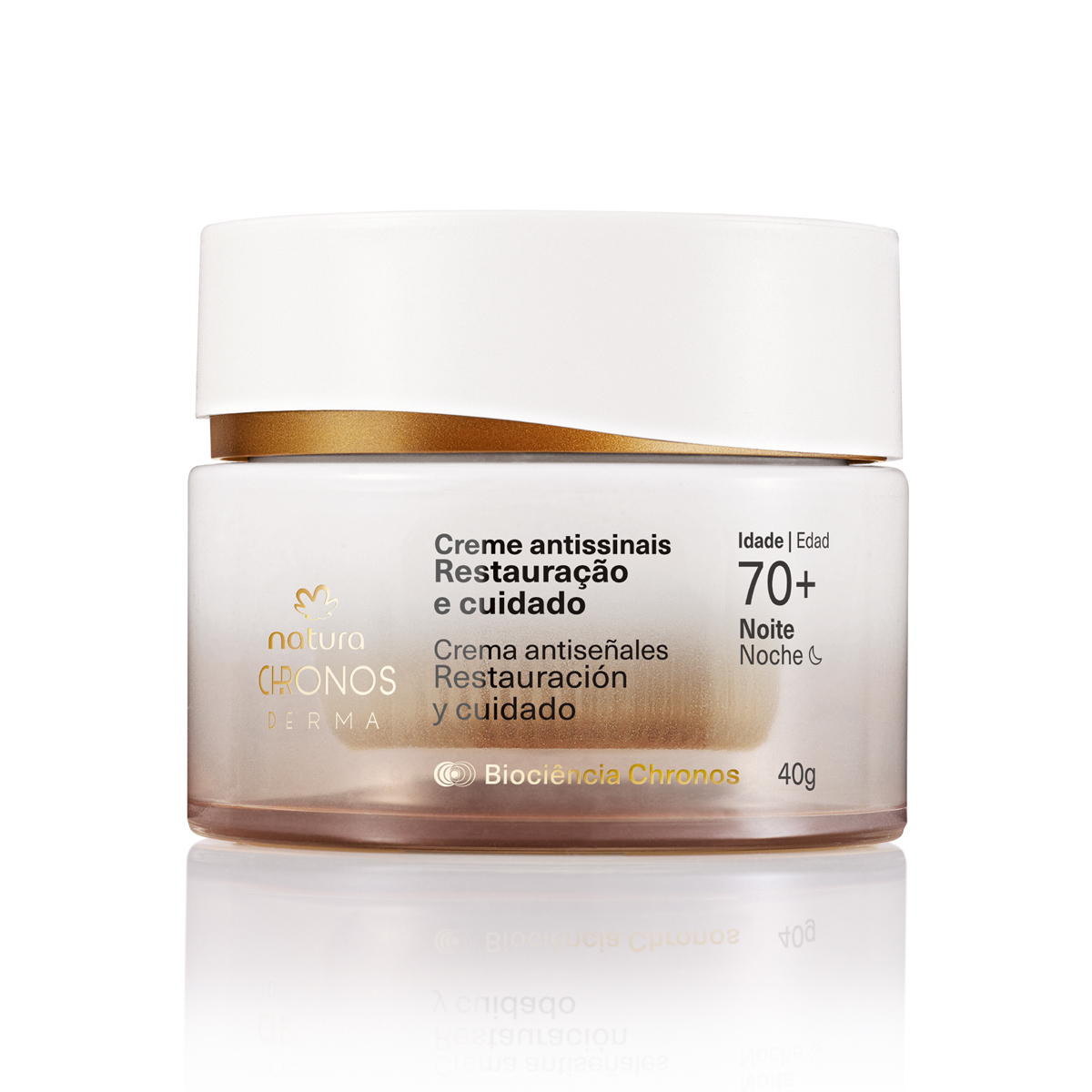 Creme Antissinais Restauração e Cuidado 70+ Noite Chronos Derma