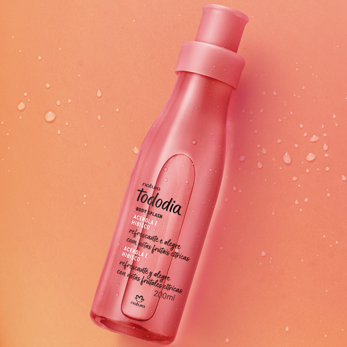 Body Splash Desodorante Colônia Tododia Acerola e Hibisco