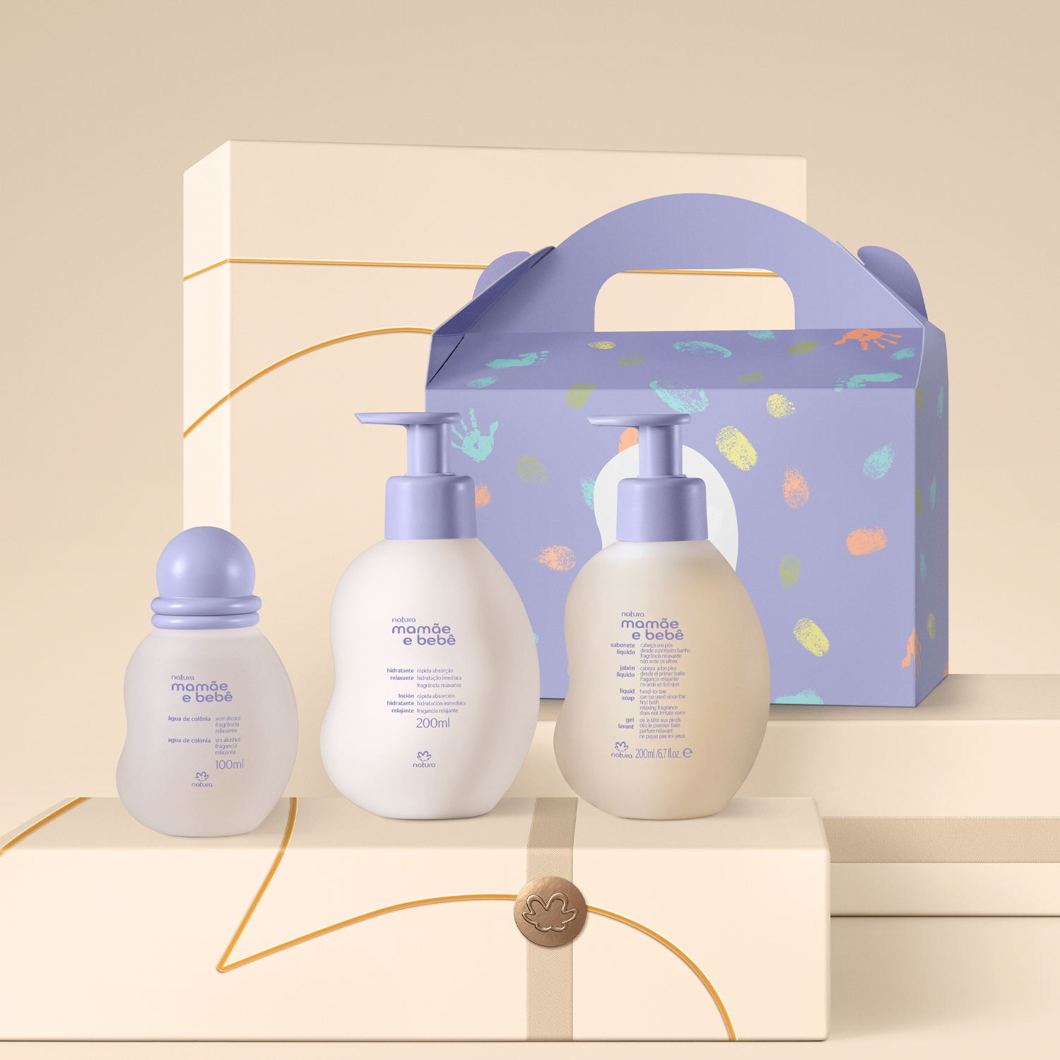 Presente Natura Mamãe e Bebê Relaxante (3 produtos)