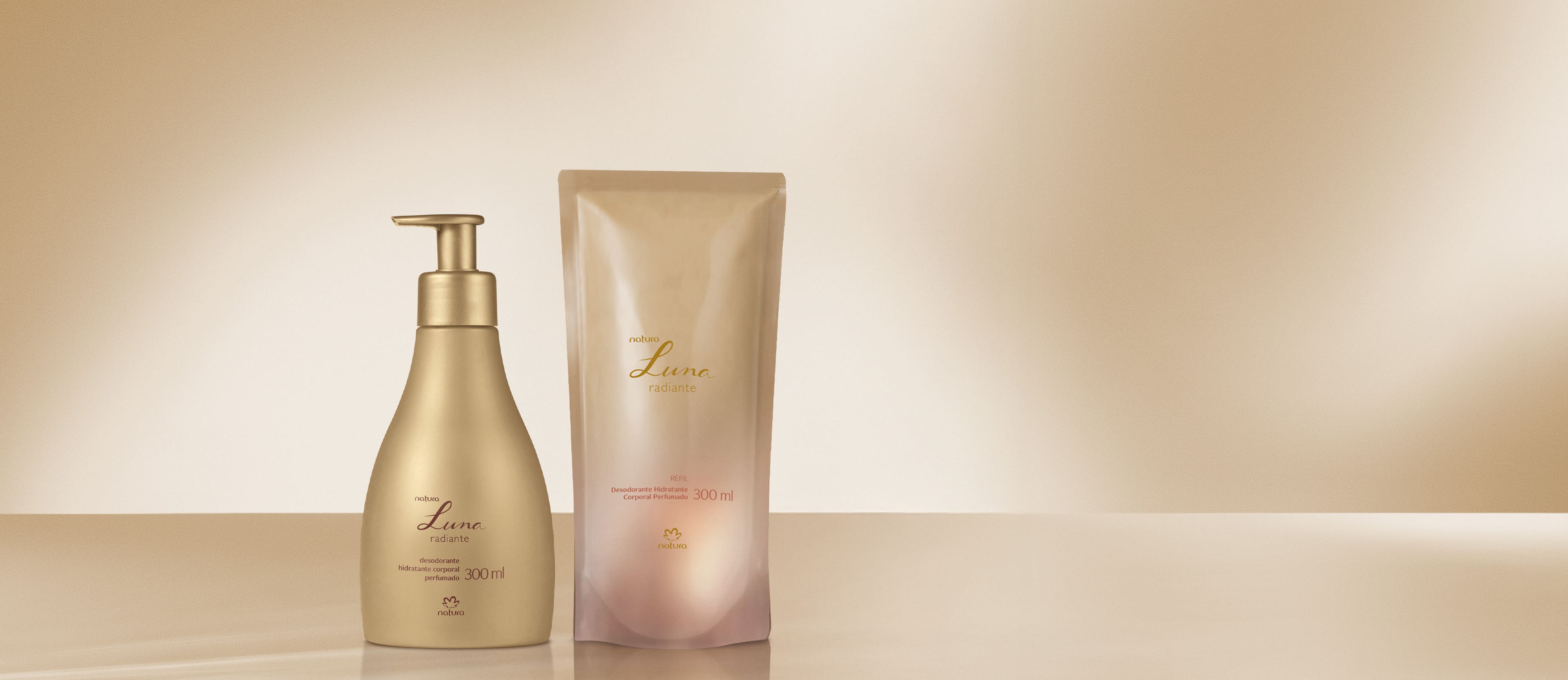Kit Hidratante Corporal Perfumado Luna Radiante com Refil