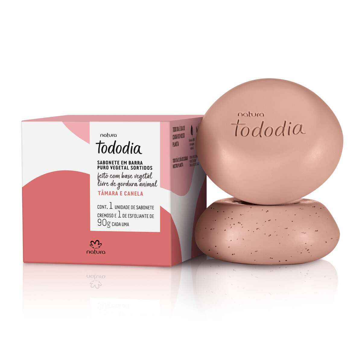 Sabonete em Barra Puro Vegetal Tododia Tâmara e Canela 2 un de 90 g