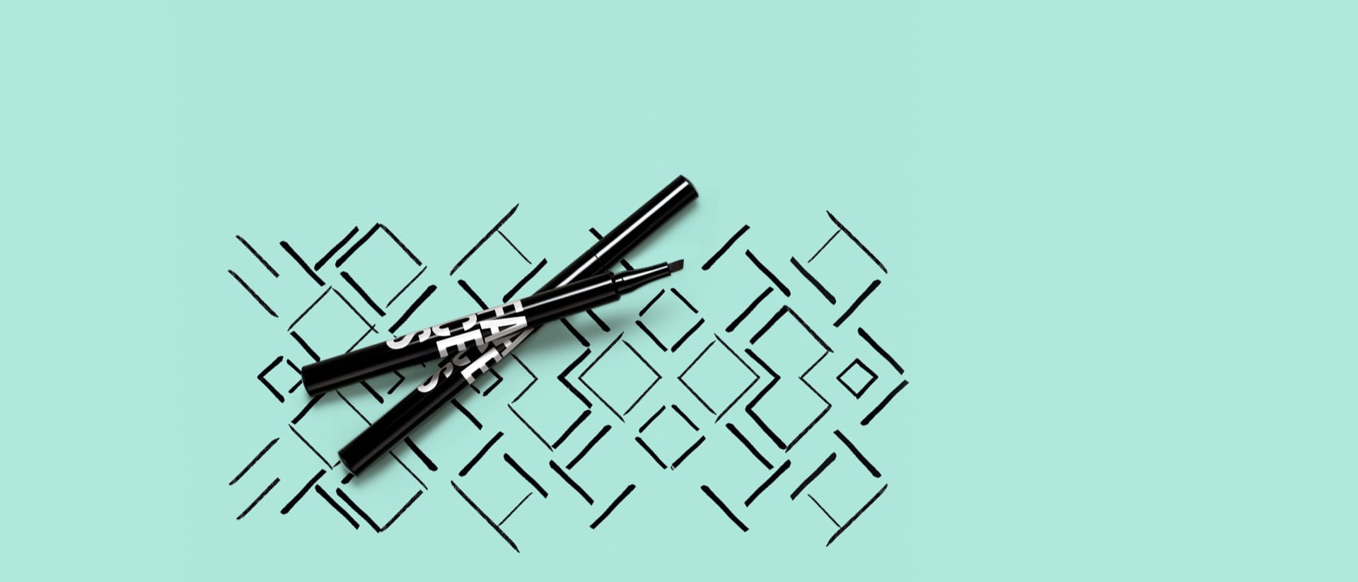 Caneta Delineadora para Olhos Preta Faces