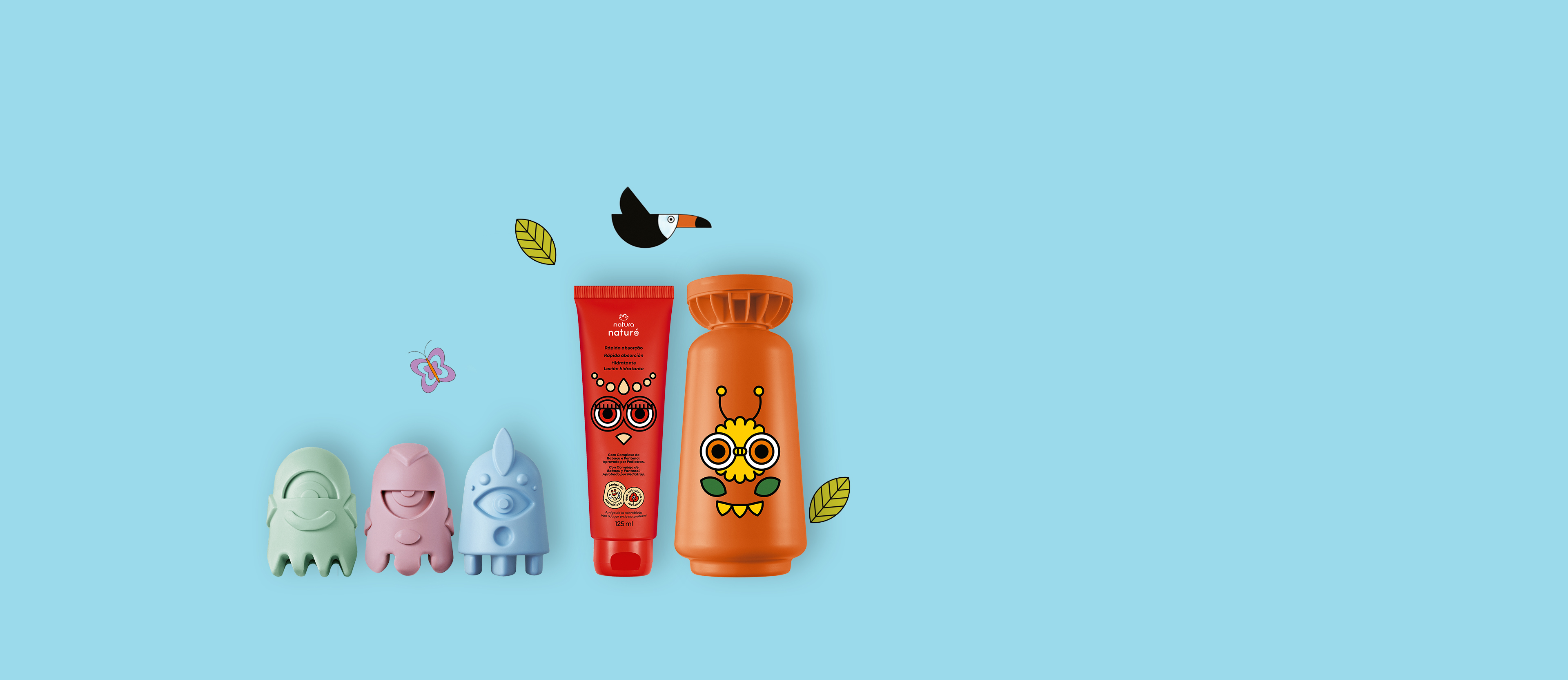 Kit Naturé Shampoo 2 em 1, Sabonete em Barra e Hidratante (3 produtos)