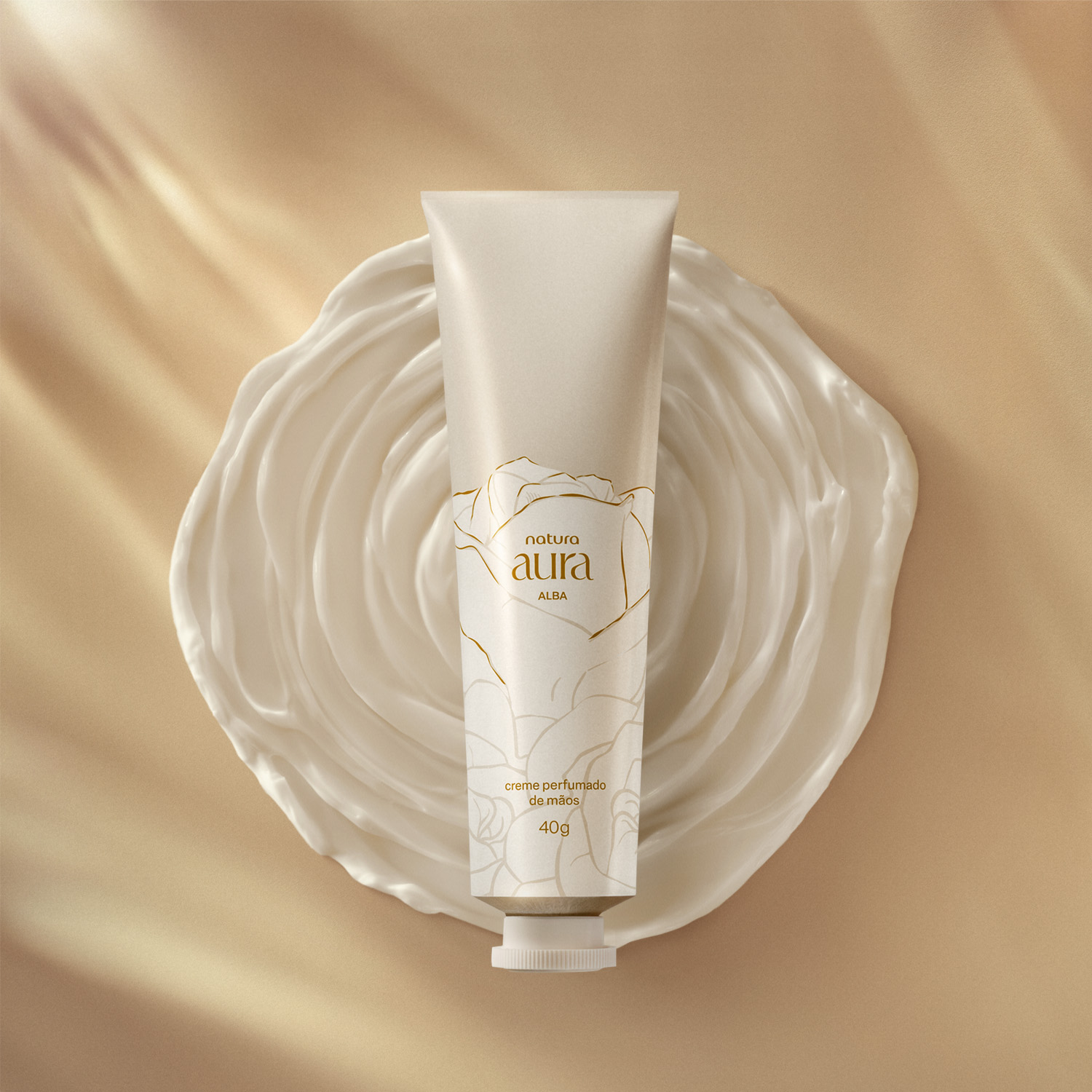 Creme Perfumado de Mãos Natura Aura Alba