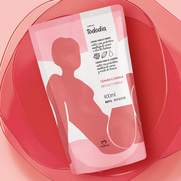 Refil Creme Desodorante Nutritivo para o Corpo Tododia Tâmara e Canela