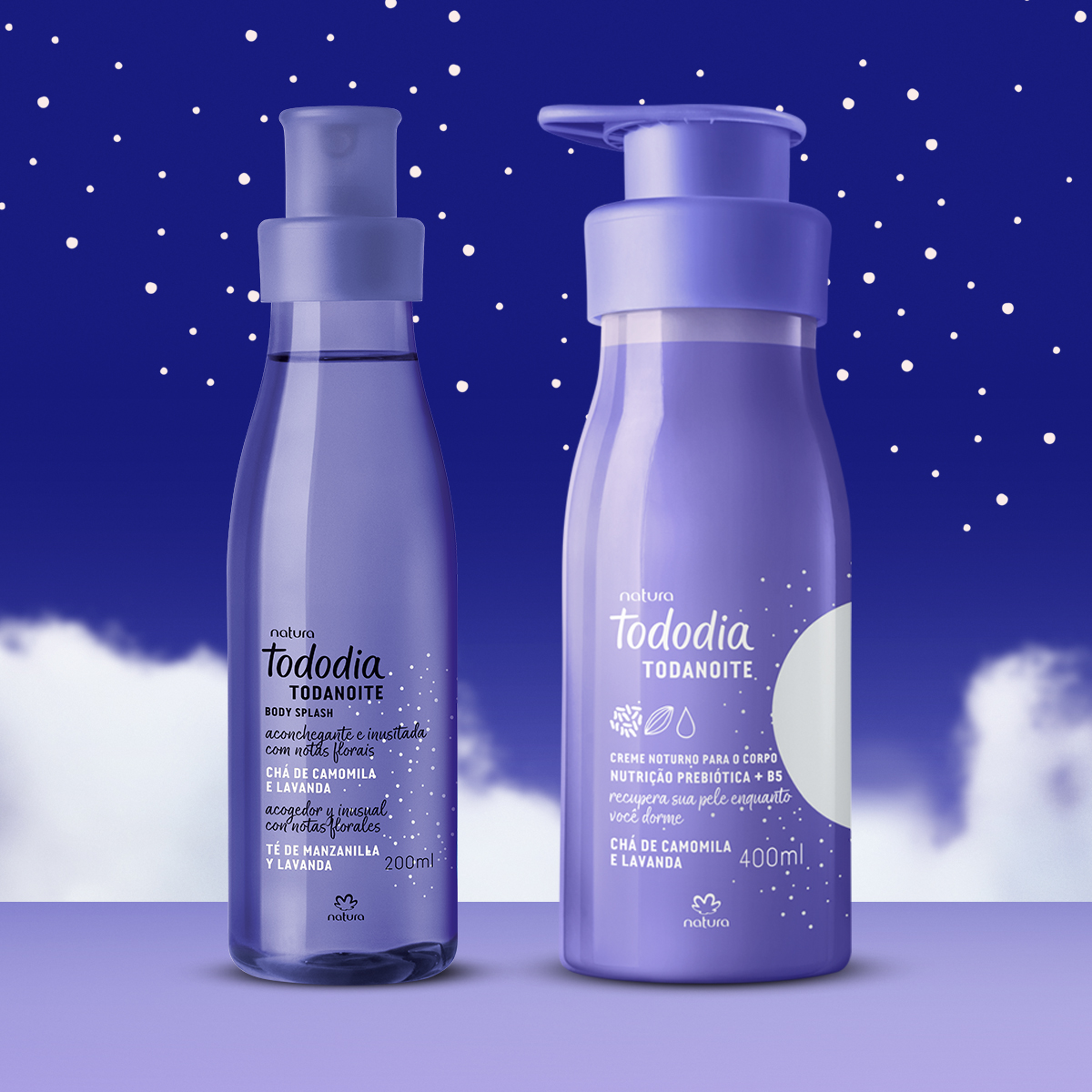 Kit Tododia Todanoite com Hidratante e Body Splash (2 produtos)