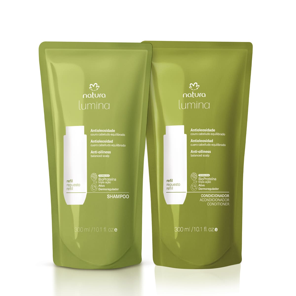 Kit Refis Shampoo e Condicionador Lumina Antioleosidade (2 produtos)