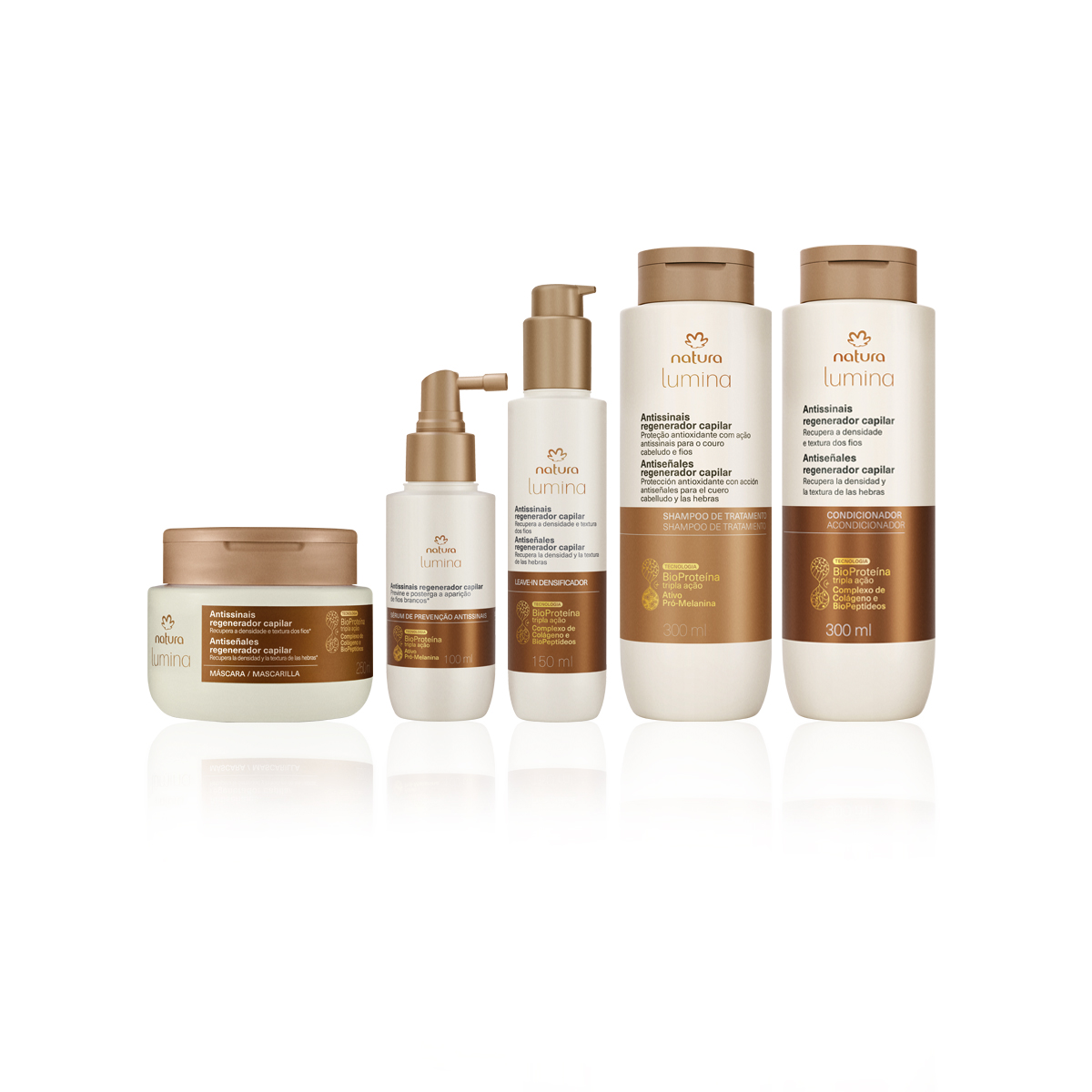 Kit Lumina Antissinais Regenerador Capilar Completo (5 produtos)