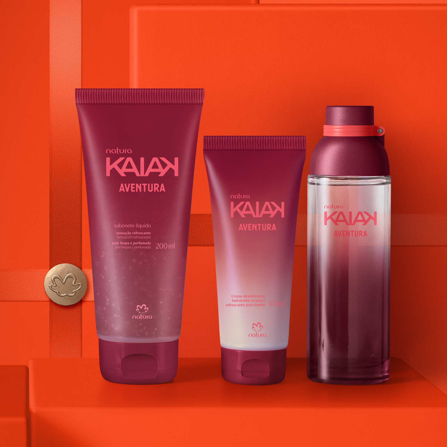Presente Natura Kaiak Aventura Feminino (3 produtos)