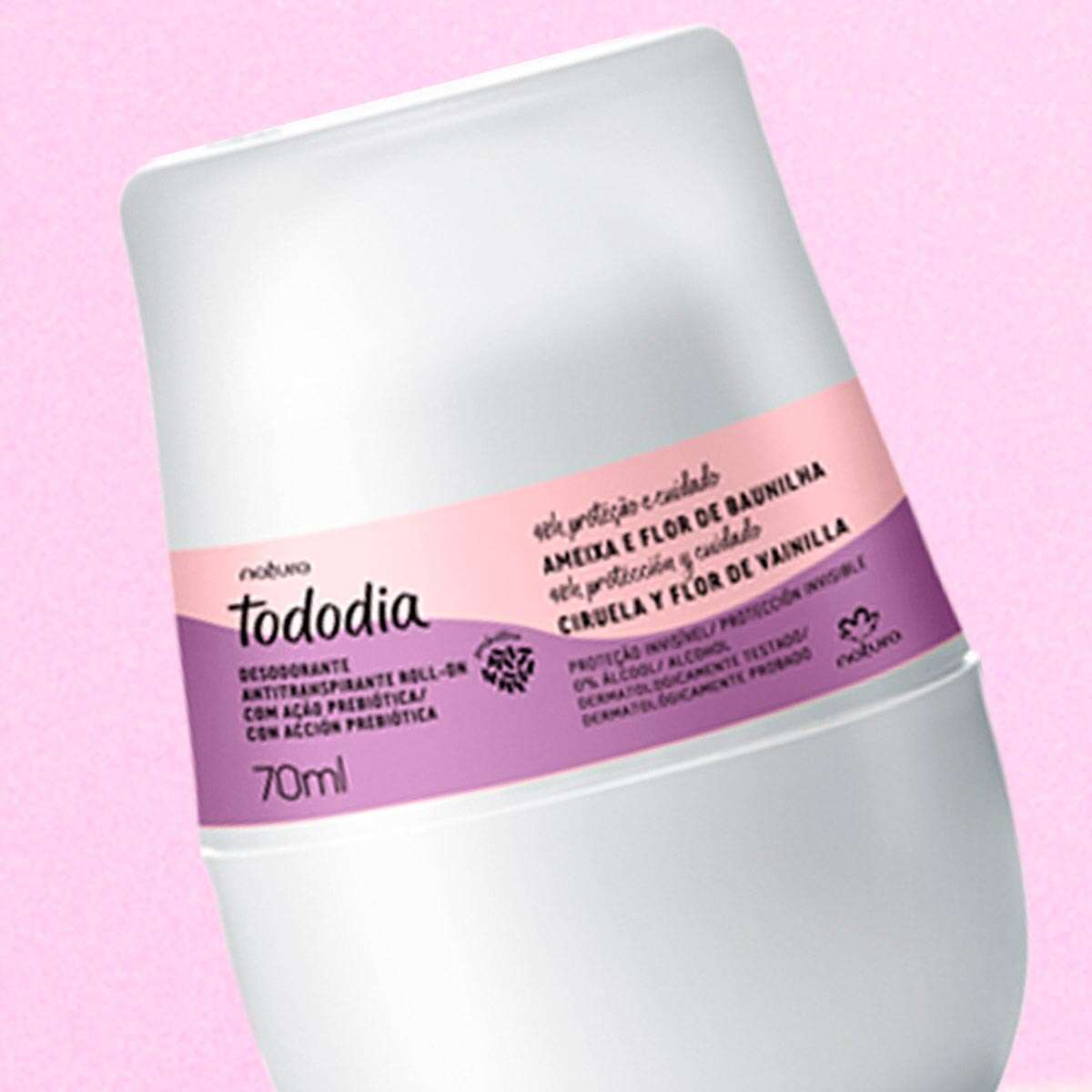 Desodorante Antitranspirante Roll-on Tododia Ameixa e Flor de Baunilha
