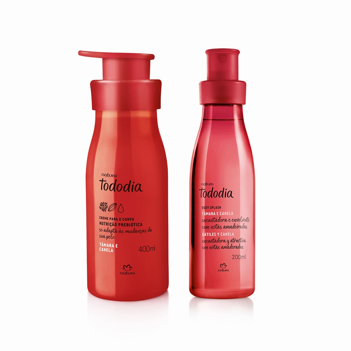 Kit Tododia Tâmara e Canela com Hidratante e Body Splash (2 produtos)