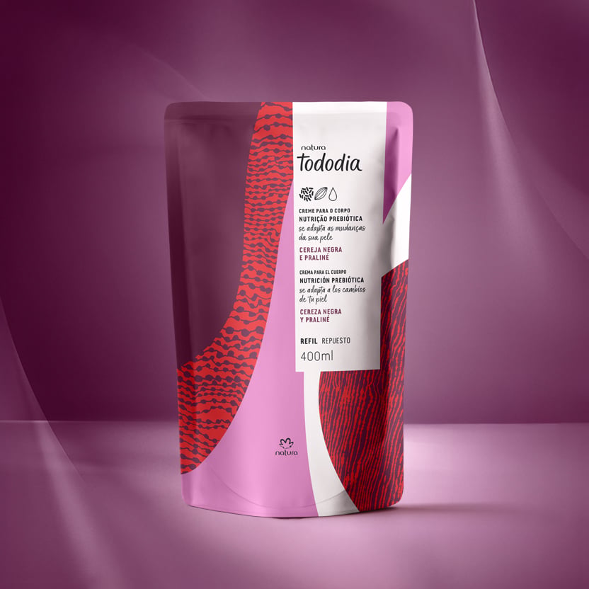 Refil Hidratante Corporal Cereja Negra Tododia