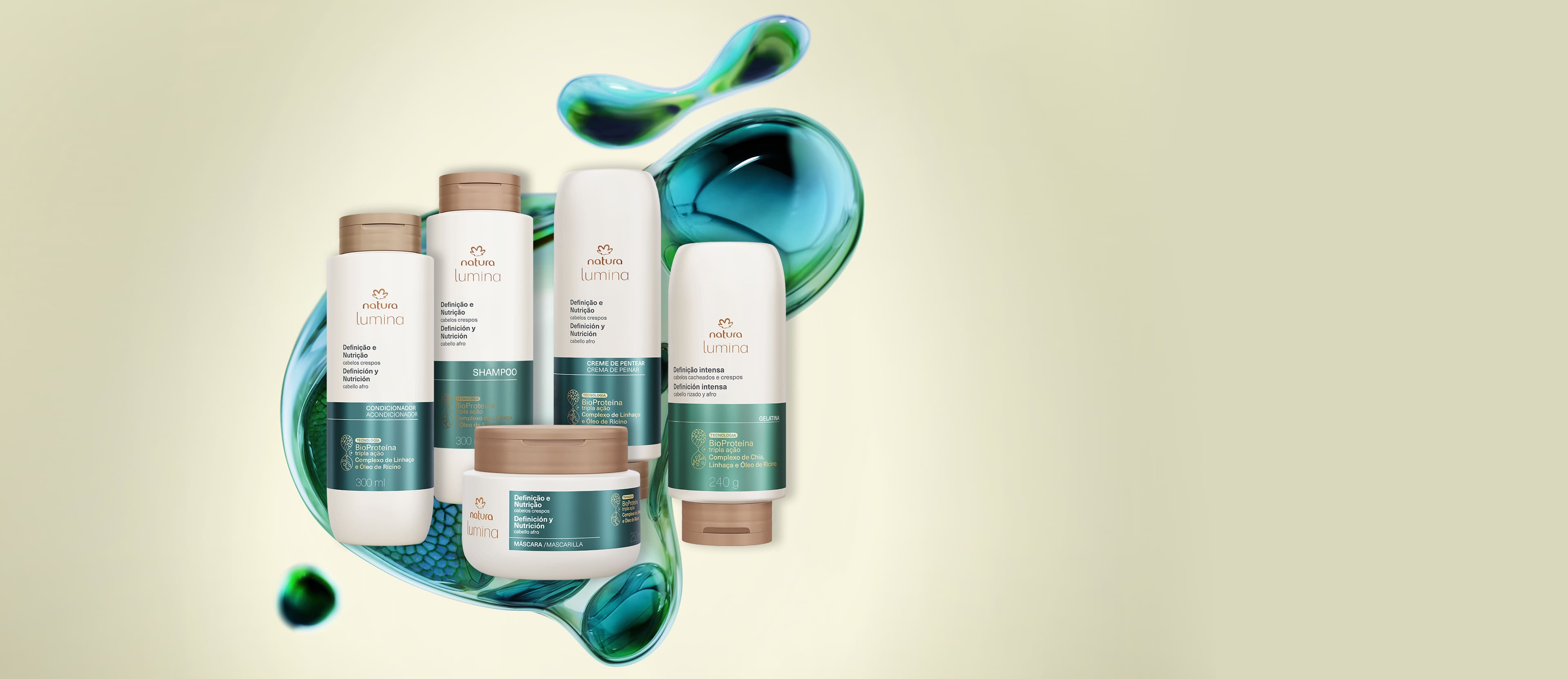 Kit Lumina Crespos Completo (5 produtos)