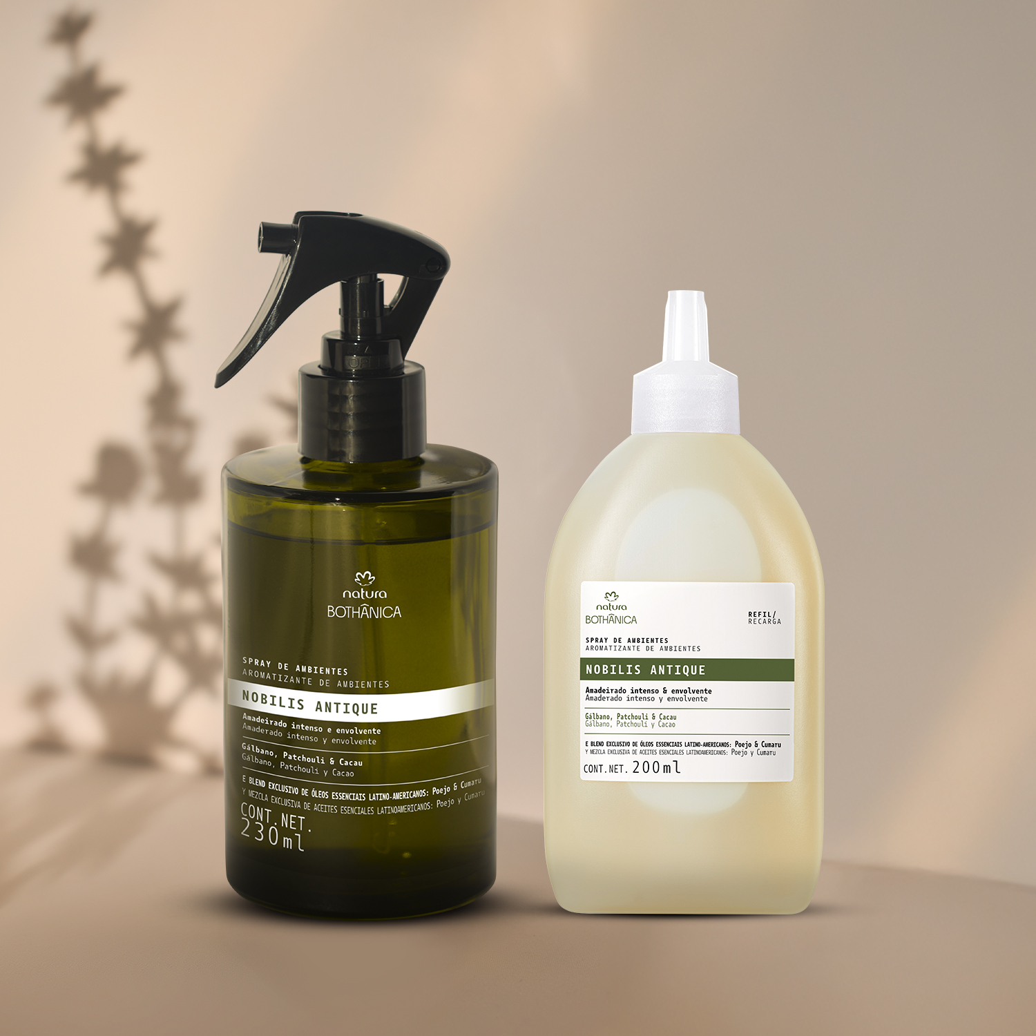 Kit Bothânica Spray para Ambientes Nobilis Antique e Refil (2 produtos)