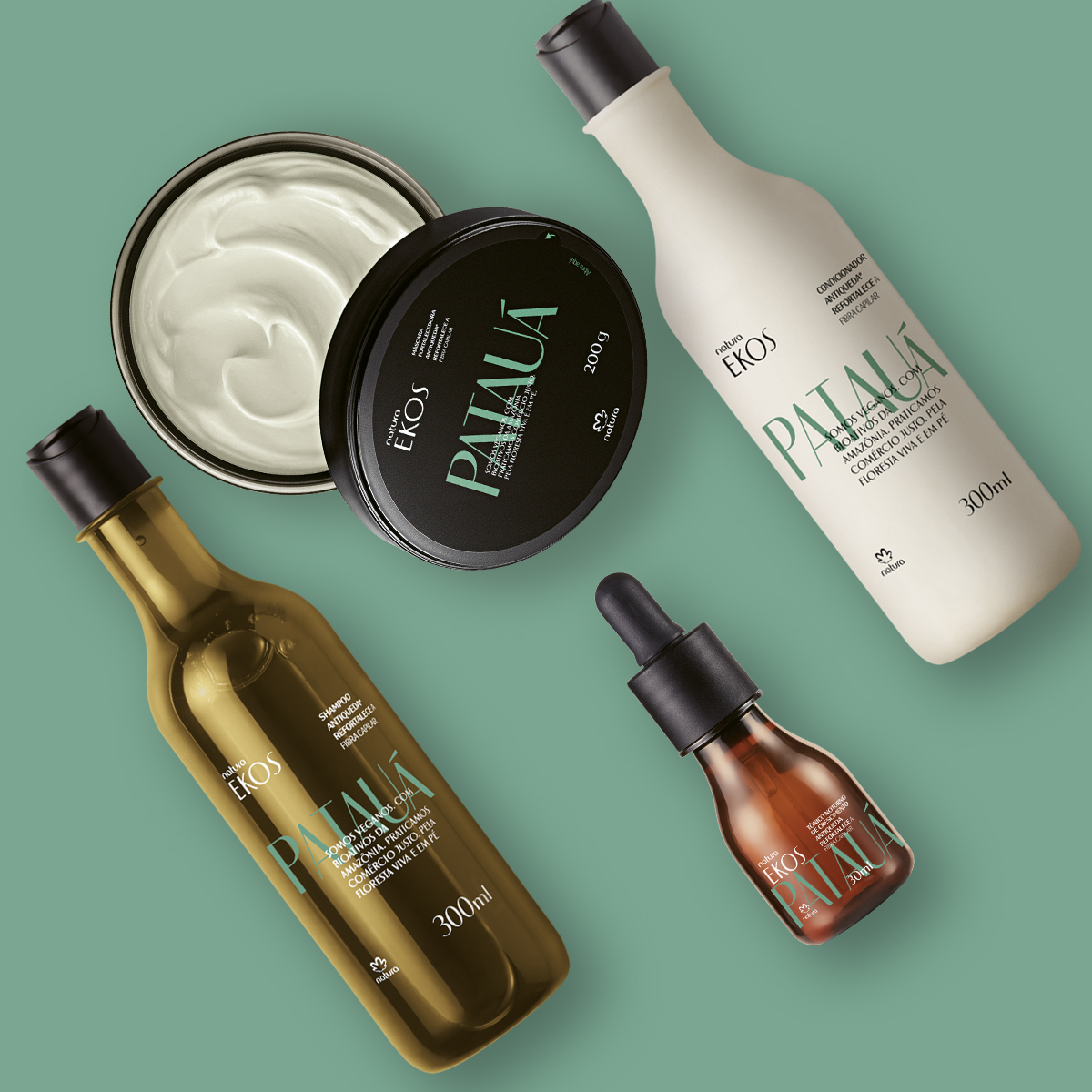 Kit Ekos Patauá Shampoo, Condicionador, Máscara e Tônico (4 produtos)