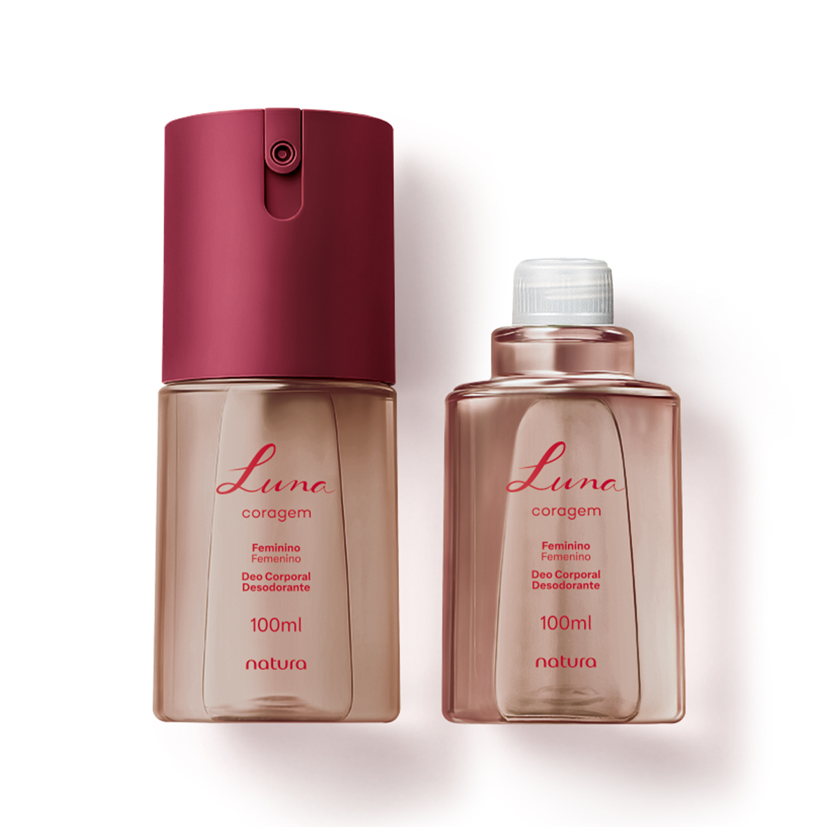 Kit Desodorante Corporal Luna Coragem com Refil