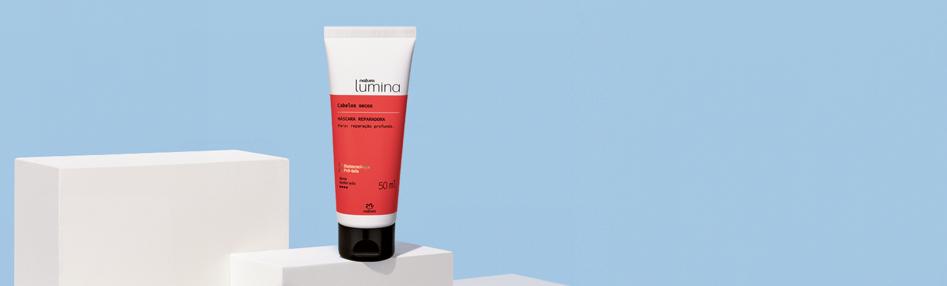 Máscara Reparadora para Cabelos Secos Lumina Mini