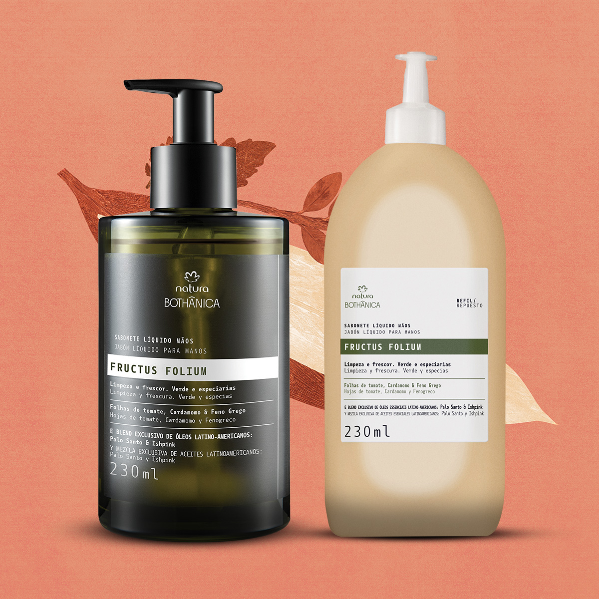 Kit Bothânica Sabonete Líquido Fructus Folium e Refil (2 produtos)