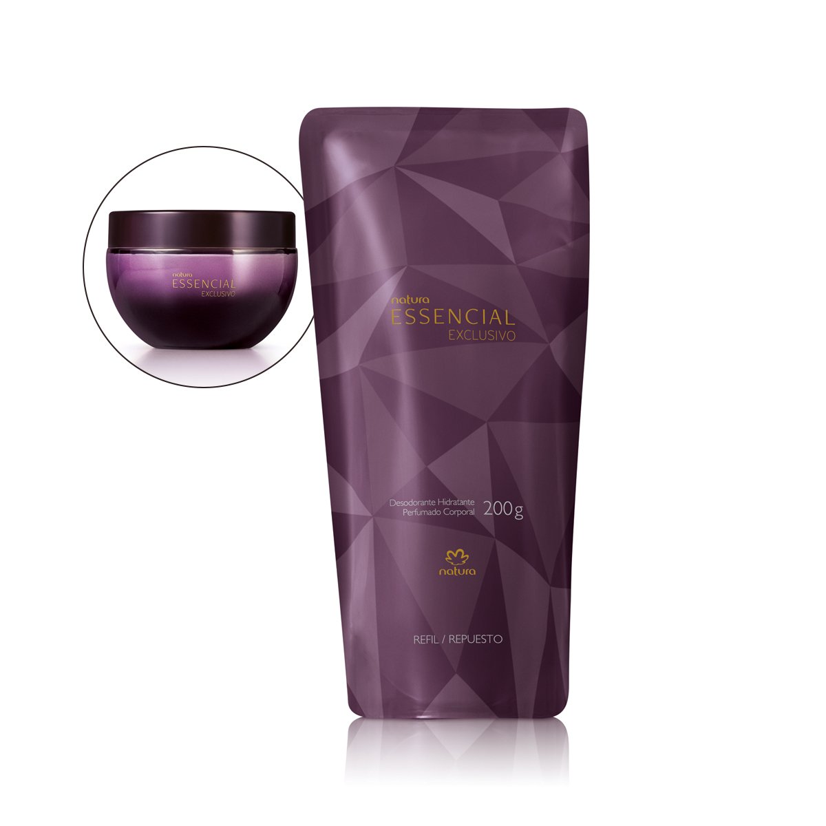 Refil Desodorante Hidratante Corporal Perfumado Essencial Exclusivo