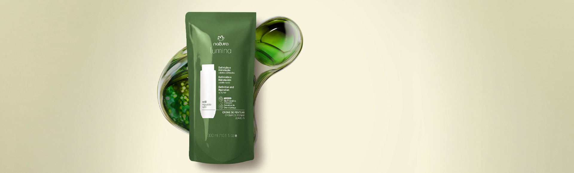 Refil Creme de Pentear para Definição e Hidratação de Cabelos Cacheados
