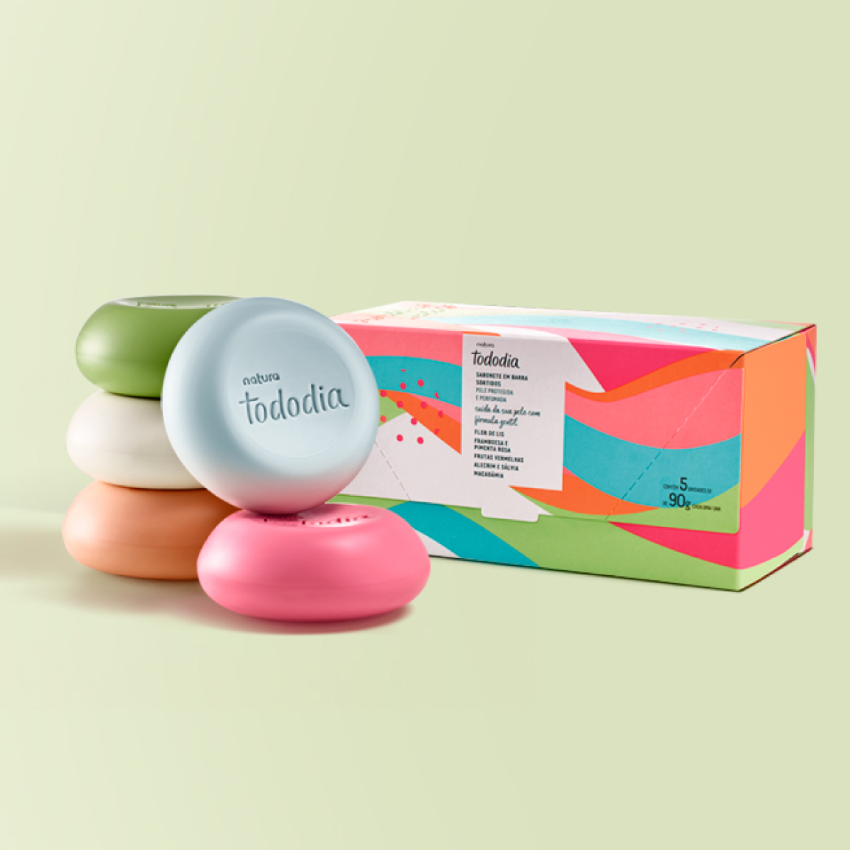 Sabonete em Barra Puro Vegetal Sortidos Tododia