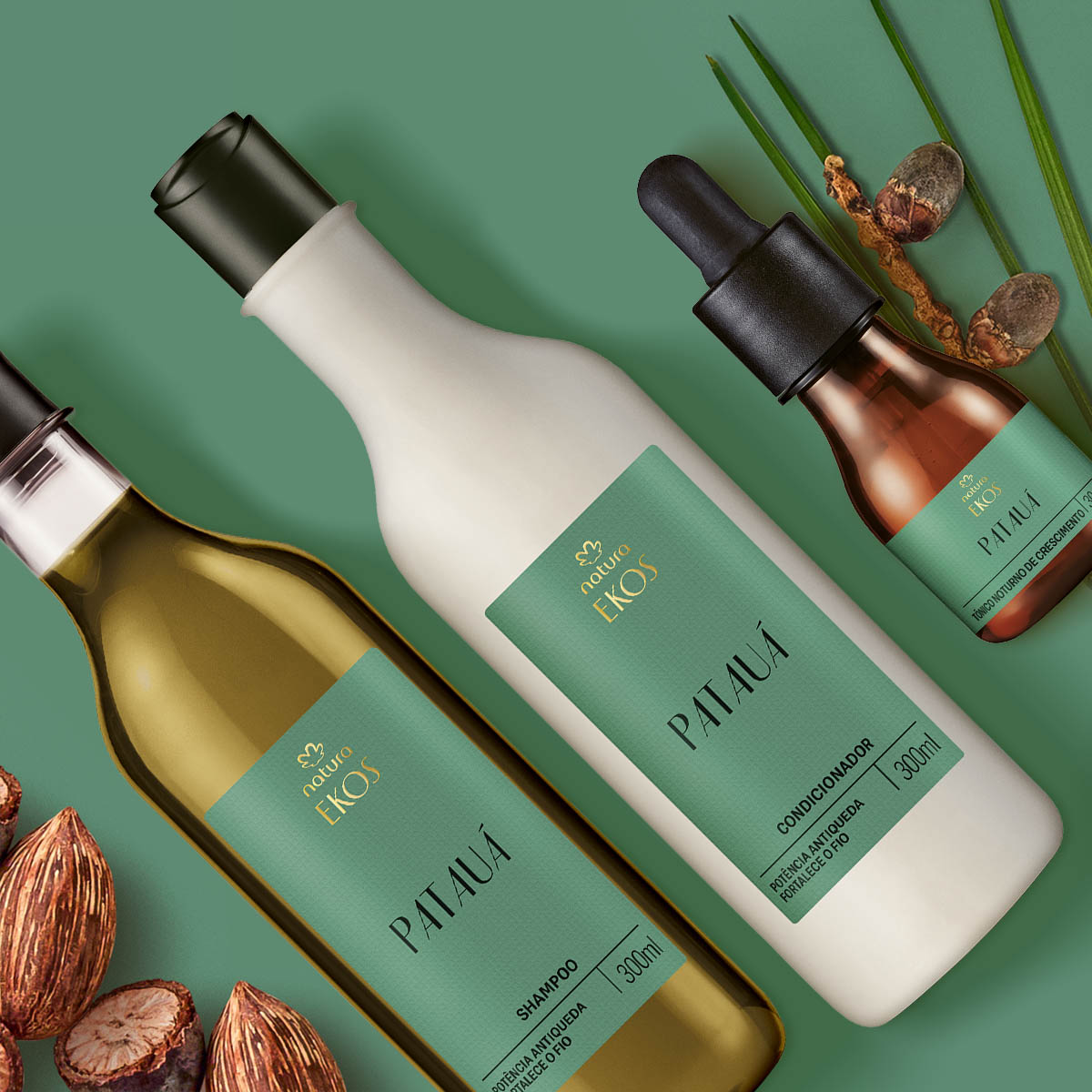 Kit Ekos Patauá Shampoo, Condicionador e Tônico