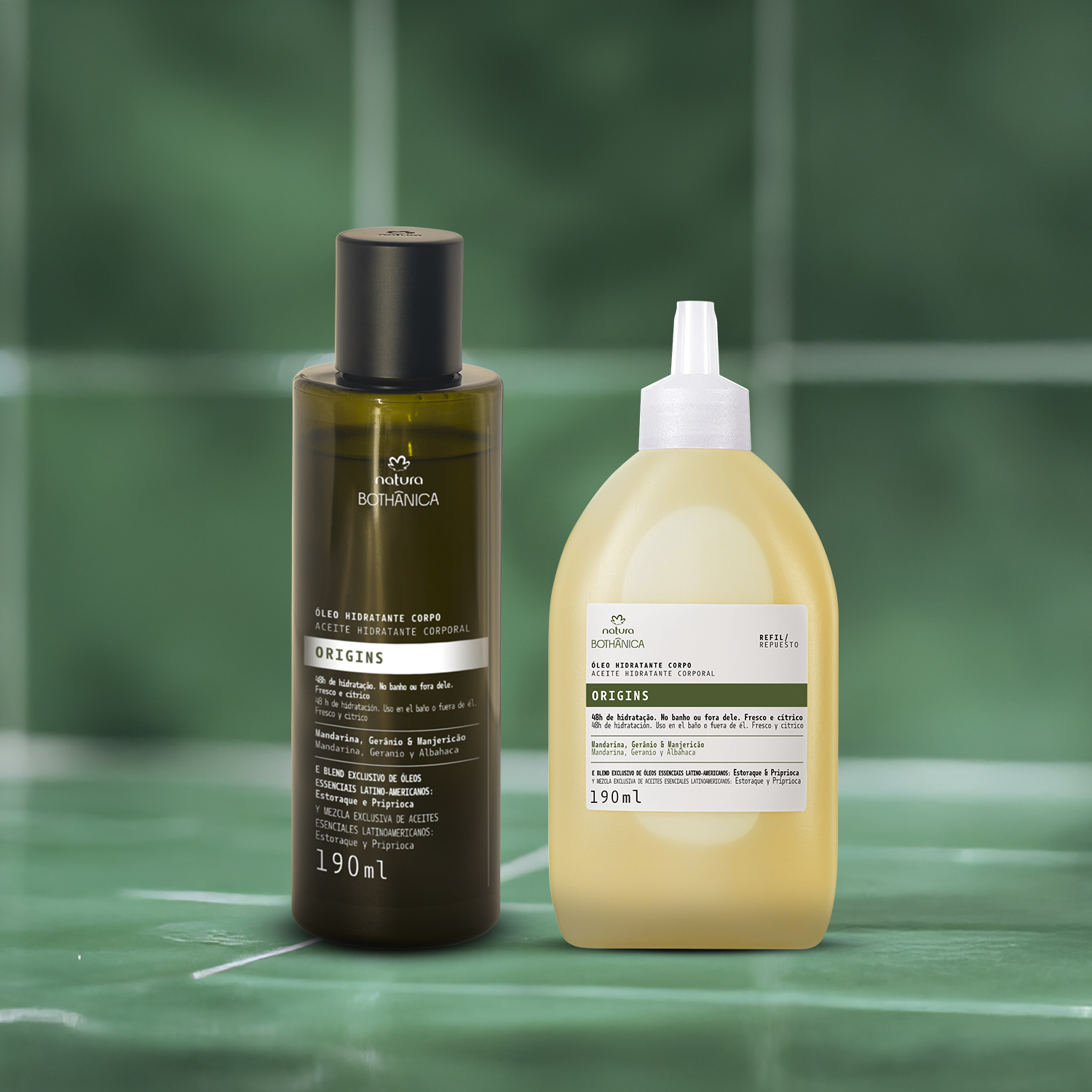 Kit Bothânica Óleo Hidratante Corporal Origins e Refil (2 produtos)