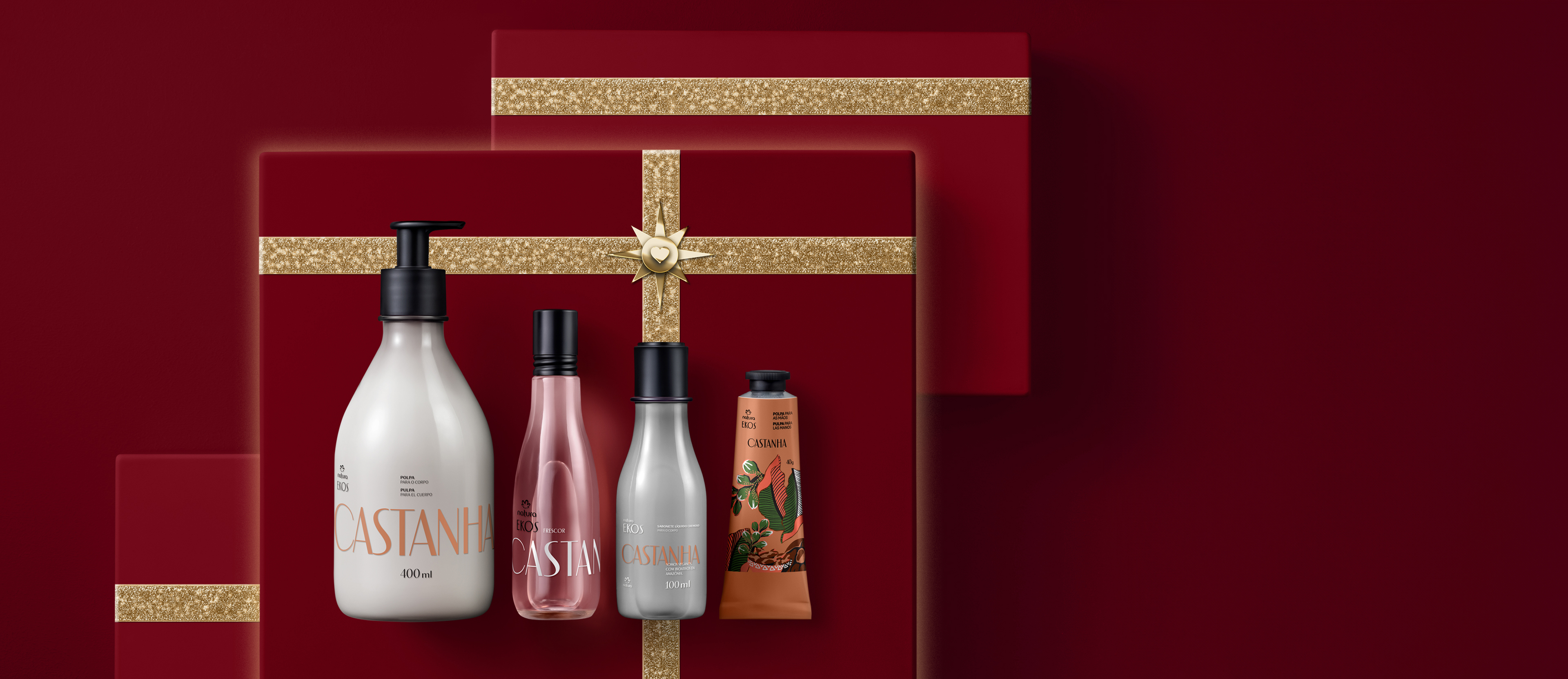 Presente Natura Ekos Castanha Ritual de Hidratação (4 produtos)