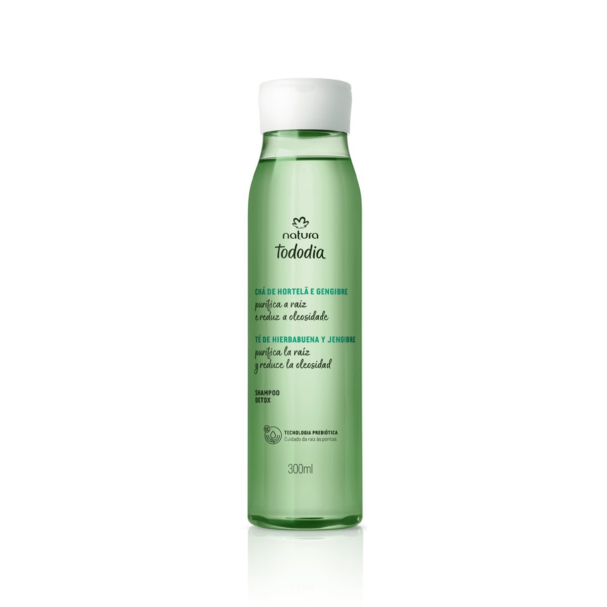 Shampoo Detox Capilar Chá de Hortelã e Gengibre Tododia 300ml