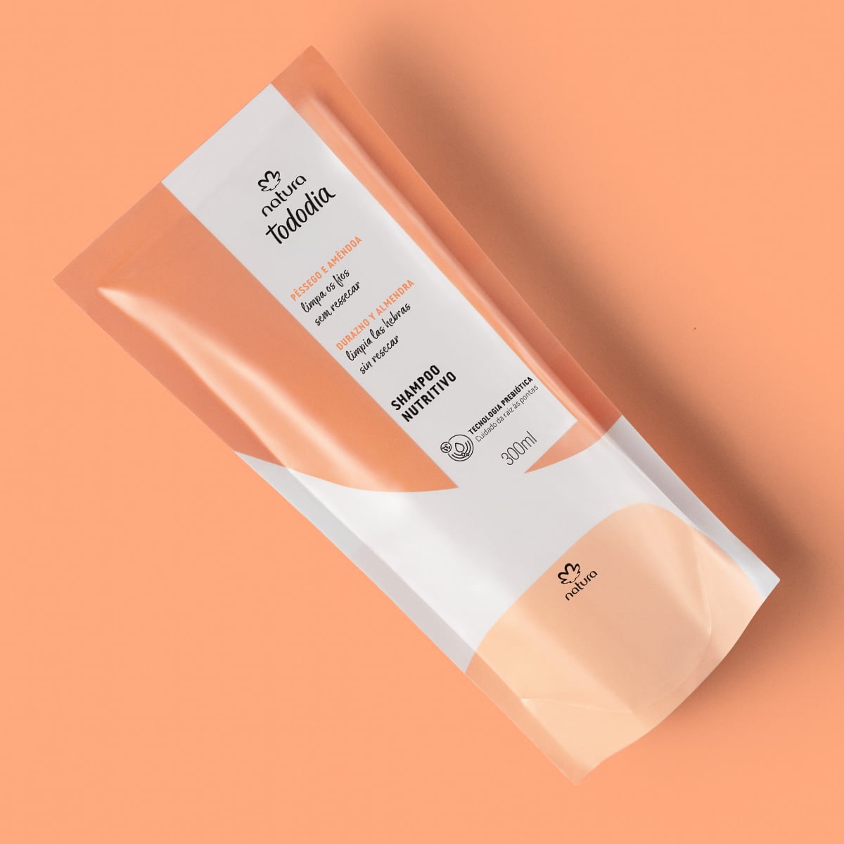 Refil Shampoo Nutritivo Tododia Pêssego e Amêndoa