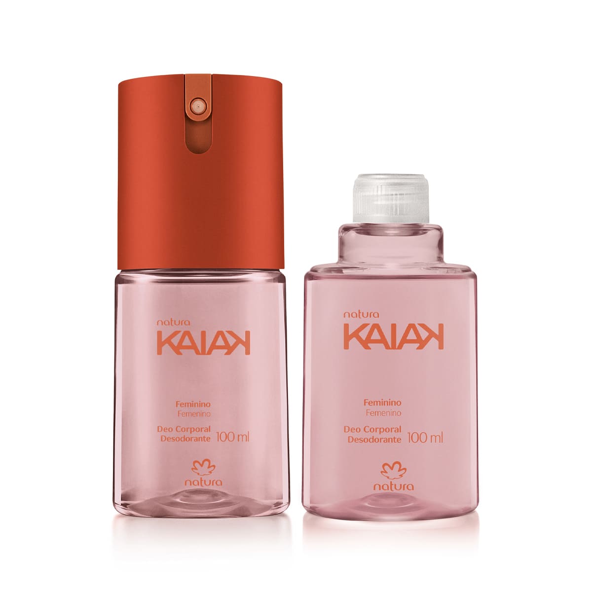 Kit Desodorante Corporal Natura Kaiak Feminino com Refil (2 produtos)