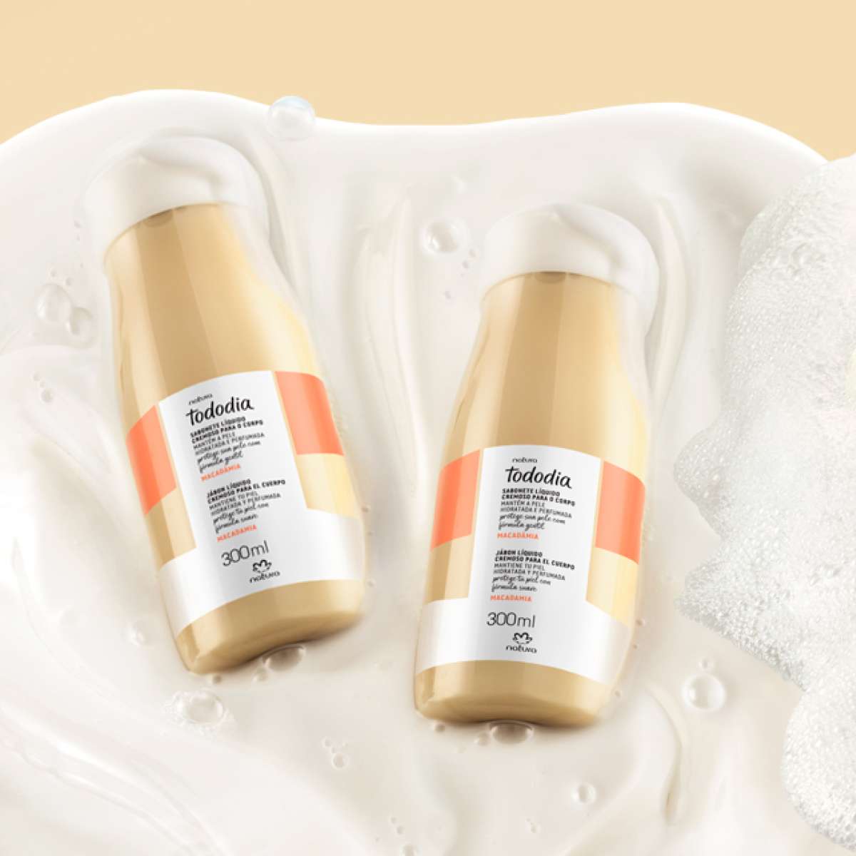 Sabonete Líquido Cremoso para o Corpo Tododia Macadâmia