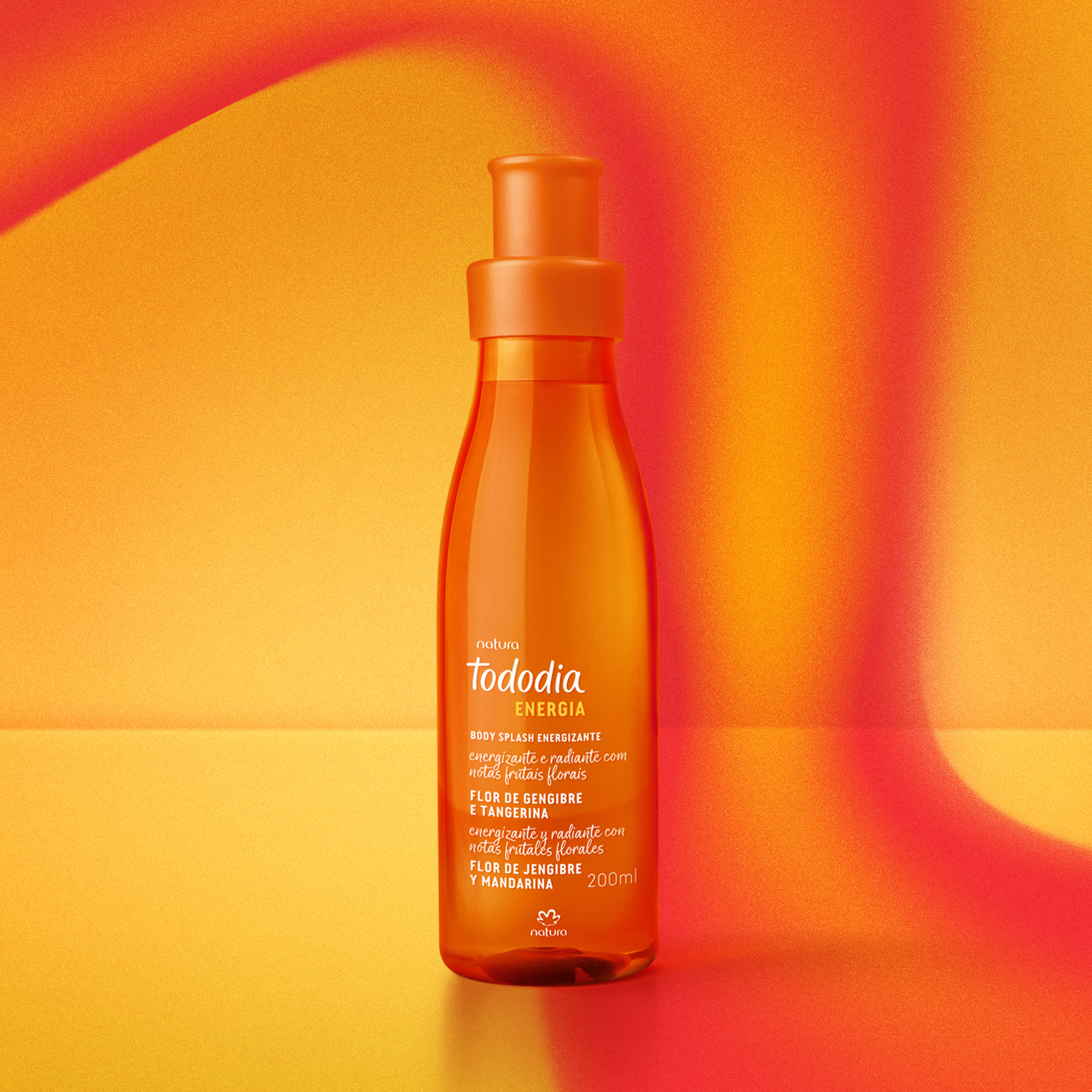 Body Splash Tododia Flor de Gengibre e Tangerina 200 ml