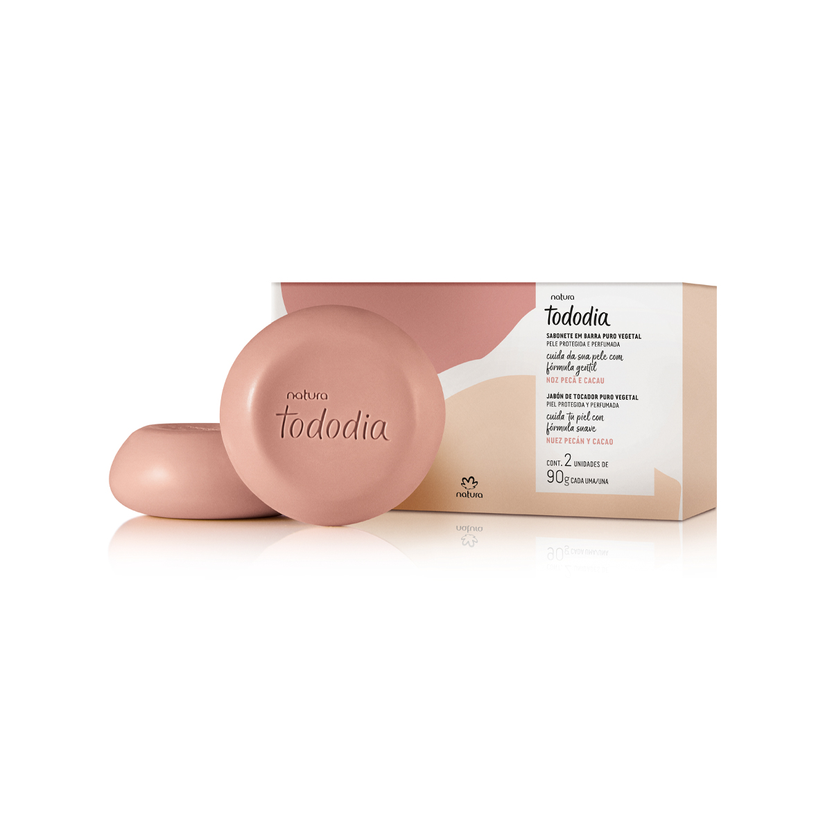 Sabonete em Barra Puro Vegetal Tododia Noz Pecã e Cacau (2 unidades)