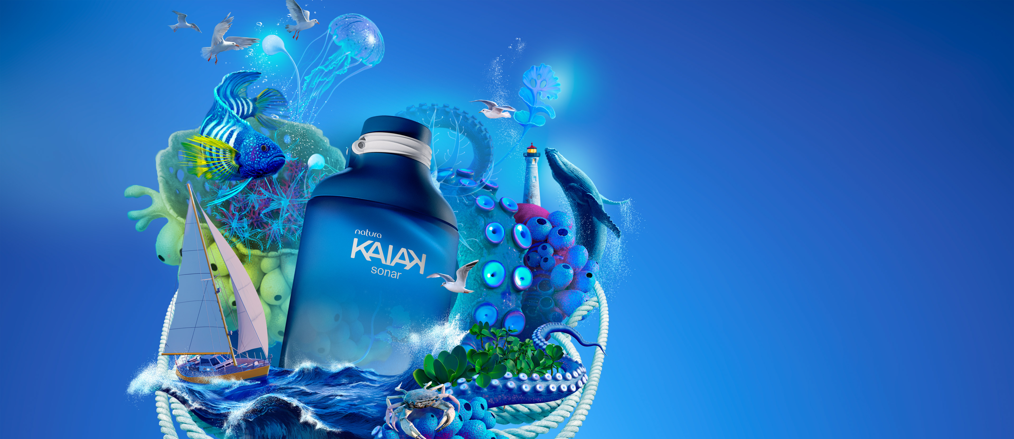 Kaiak Sonar Masculino 100 ml