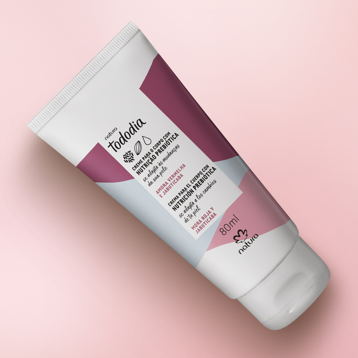 Creme Desodorante Nutritivo para o Corpo Tododia Amora Vermelha e Jabuticaba