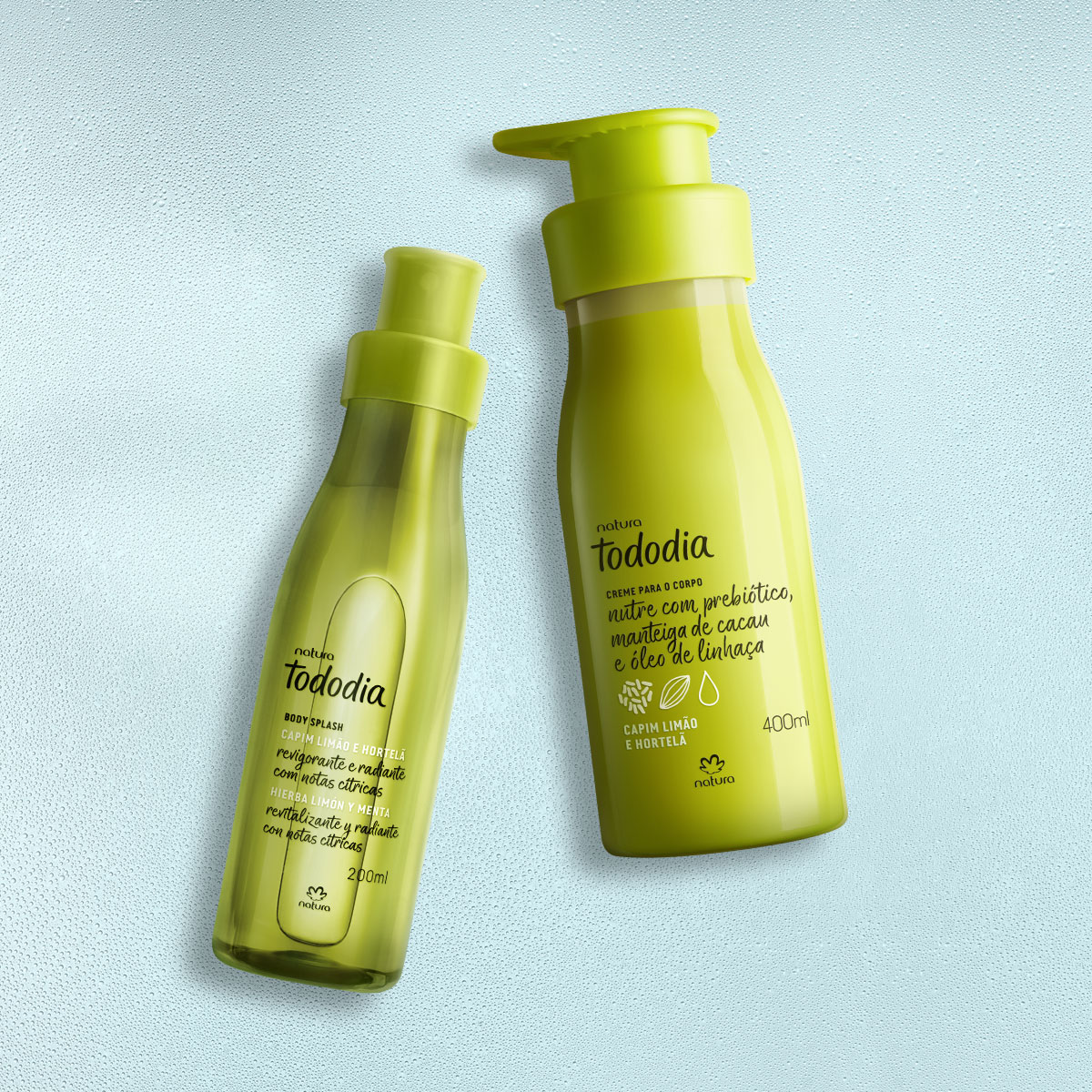 Kit Tododia Capim Limão e Hortelã com Hidratante e Body Splash (2 produtos)