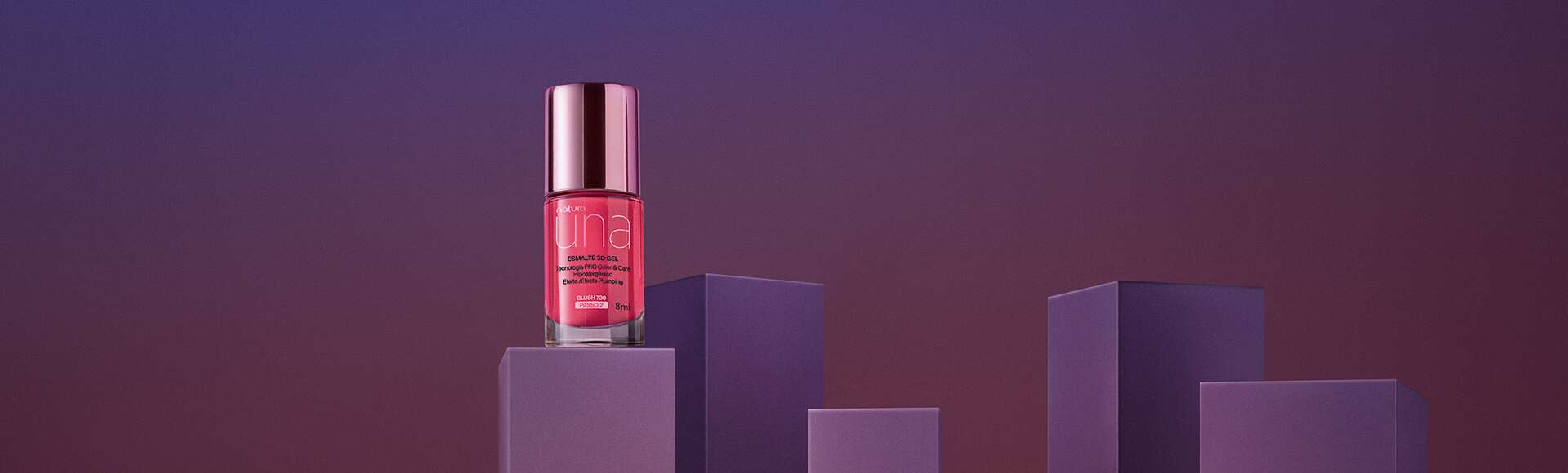 Esmalte 3D Gel Una Blush 750