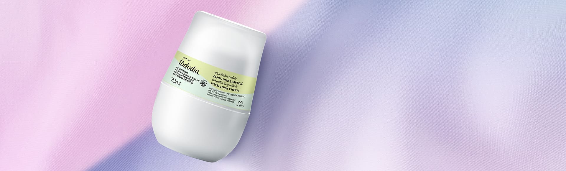 Desodorante Antitranspirante Roll-on Tododia Capim Limão e Hortelã